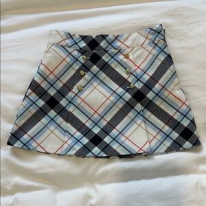 Janie and Jack Blue Plaid Skirt
